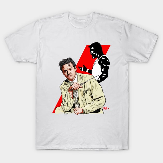 Mickey Rourke - An illustration by Paul Cemmick T-Shirt by PLAYDIGITAL2020